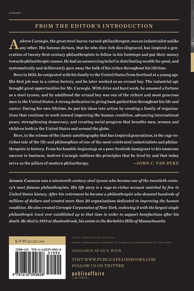 Weitere Ansicht: The Autobiography of Andrew Carnegie | Andrew Carnegie