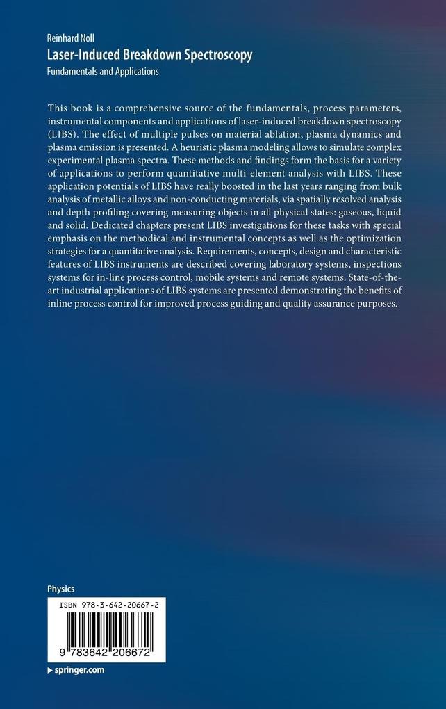 Weitere Ansicht: Laser-Induced Breakdown Spectroscopy | Reinhard Noll