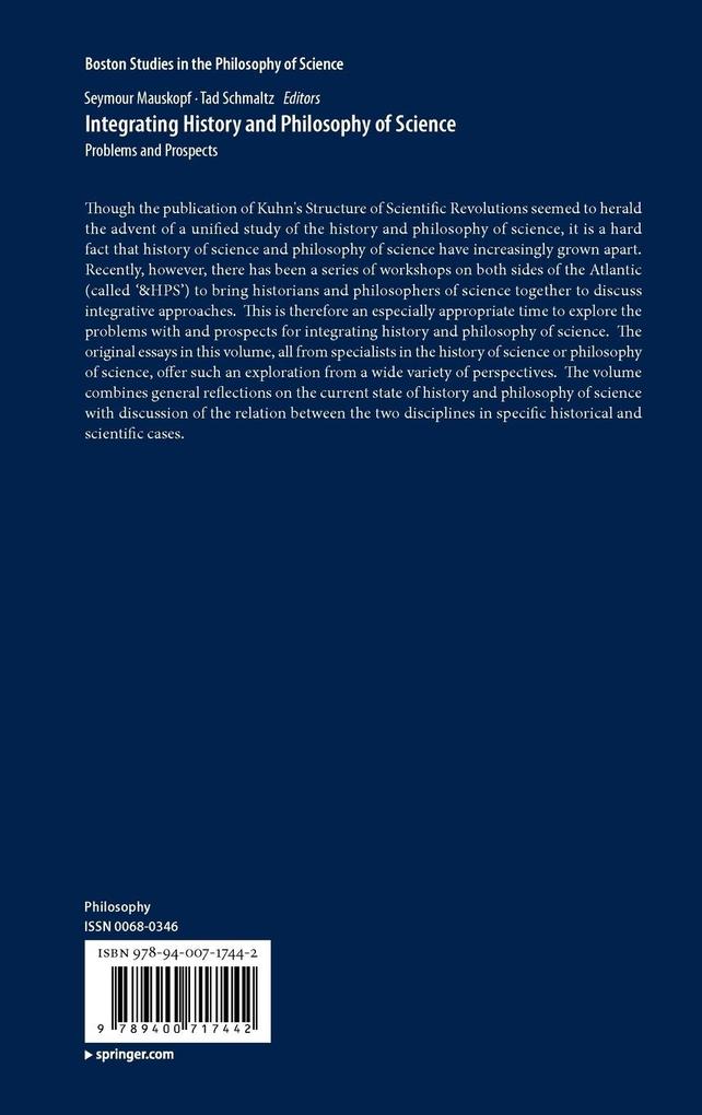 Weitere Ansicht: Integrating History and Philosophy of Science