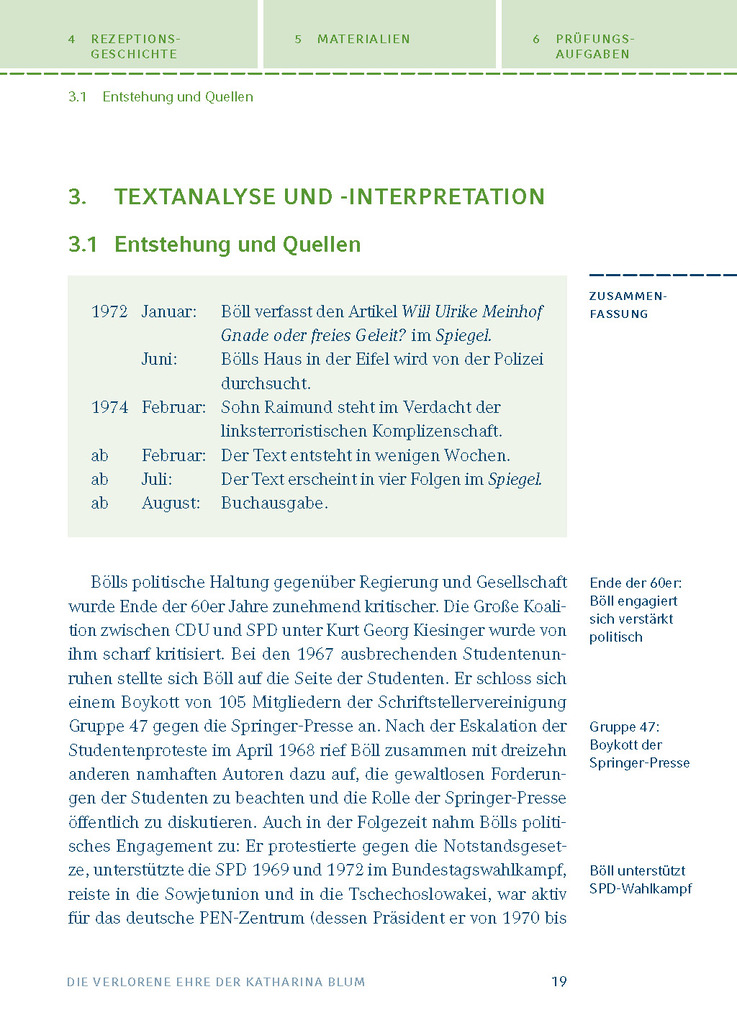 Weitere Ansicht: Die verlorene Ehre der Katharina BlumTextanalyse und Interpretation zu Heinrich Böll | Heinrich Böll