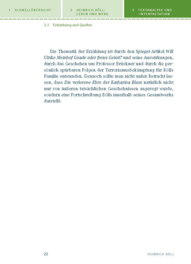 Weitere Ansicht: Die verlorene Ehre der Katharina BlumTextanalyse und Interpretation zu Heinrich Böll | Heinrich Böll