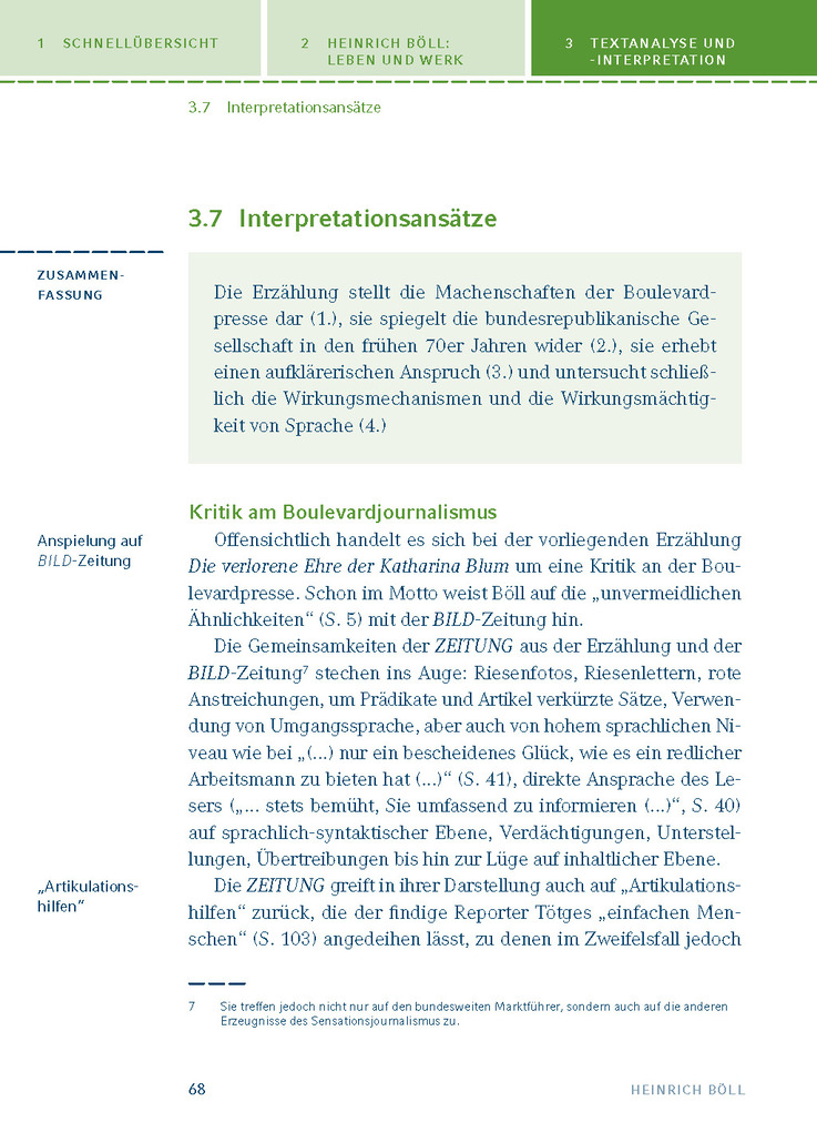 Weitere Ansicht: Die verlorene Ehre der Katharina BlumTextanalyse und Interpretation zu Heinrich Böll | Heinrich Böll