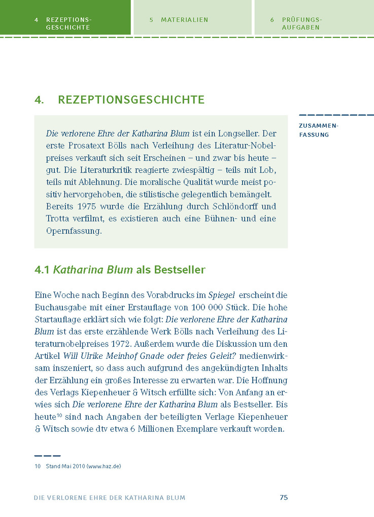 Weitere Ansicht: Die verlorene Ehre der Katharina BlumTextanalyse und Interpretation zu Heinrich Böll | Heinrich Böll