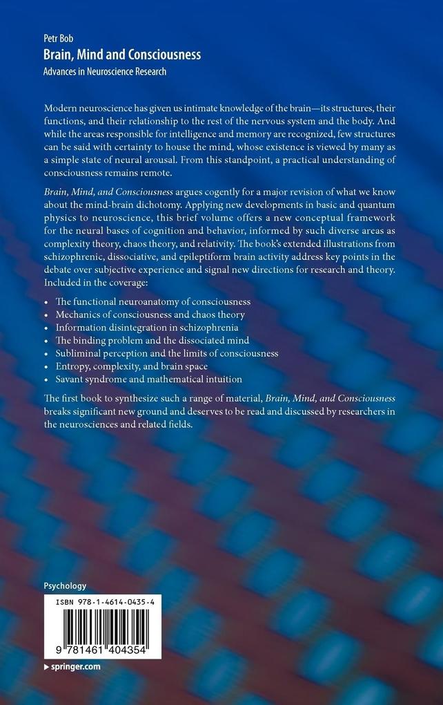Weitere Ansicht: Brain, Mind and Consciousness | Petr Bob