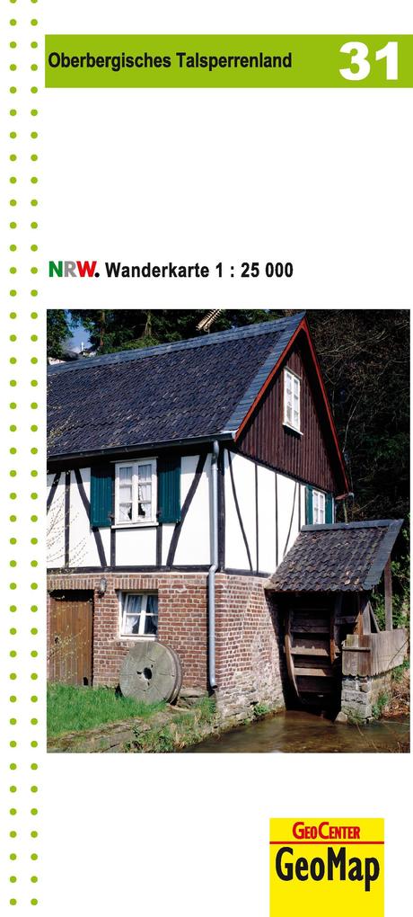 Produktbild: NRW-Wanderkarte 31. Oberbergisches Talsperrenland 1 : 25.000 | Geobasisdaten: Land NRW
