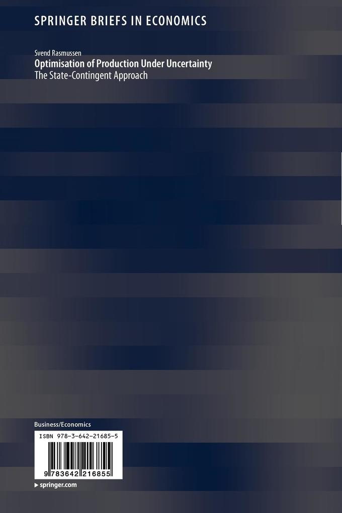Weitere Ansicht: Optimisation of Production Under Uncertainty | Svend Rasmussen
