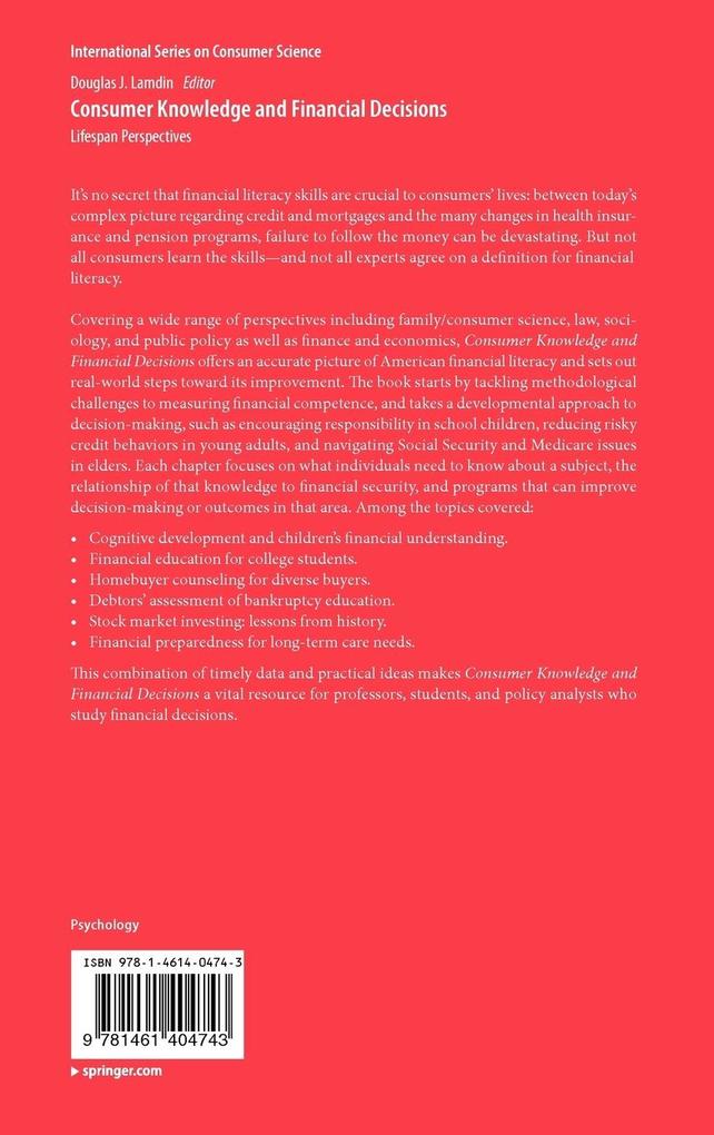 Weitere Ansicht: Consumer Knowledge and Financial Decisions