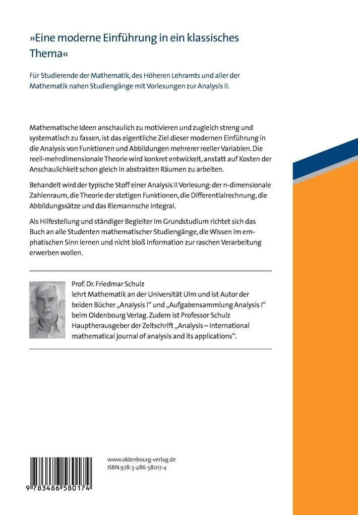Weitere Ansicht: Analysis II | Friedmar Schulz