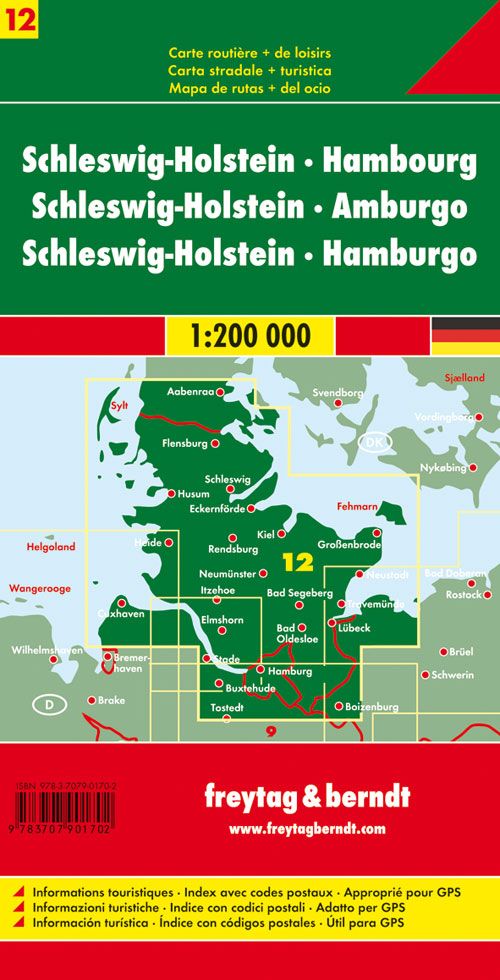 Weitere Ansicht: Deutschland 12 Schleswig-Holstein, Hamburg 1 : 200 000