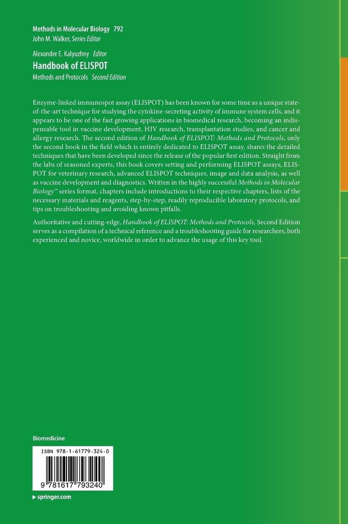 Weitere Ansicht: Handbook of ELISPOT