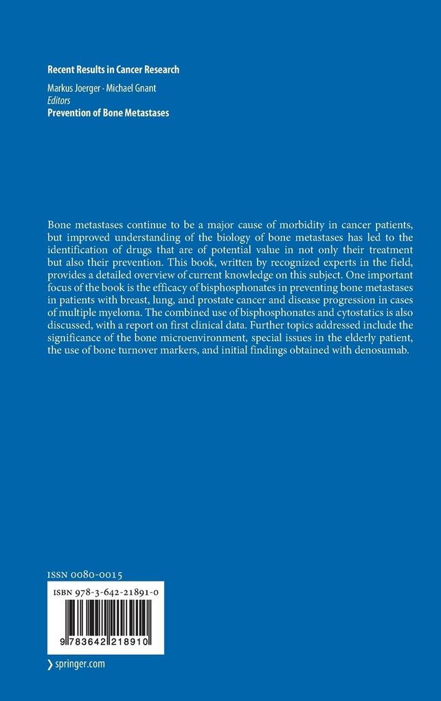 Weitere Ansicht: Prevention of Bone Metastases