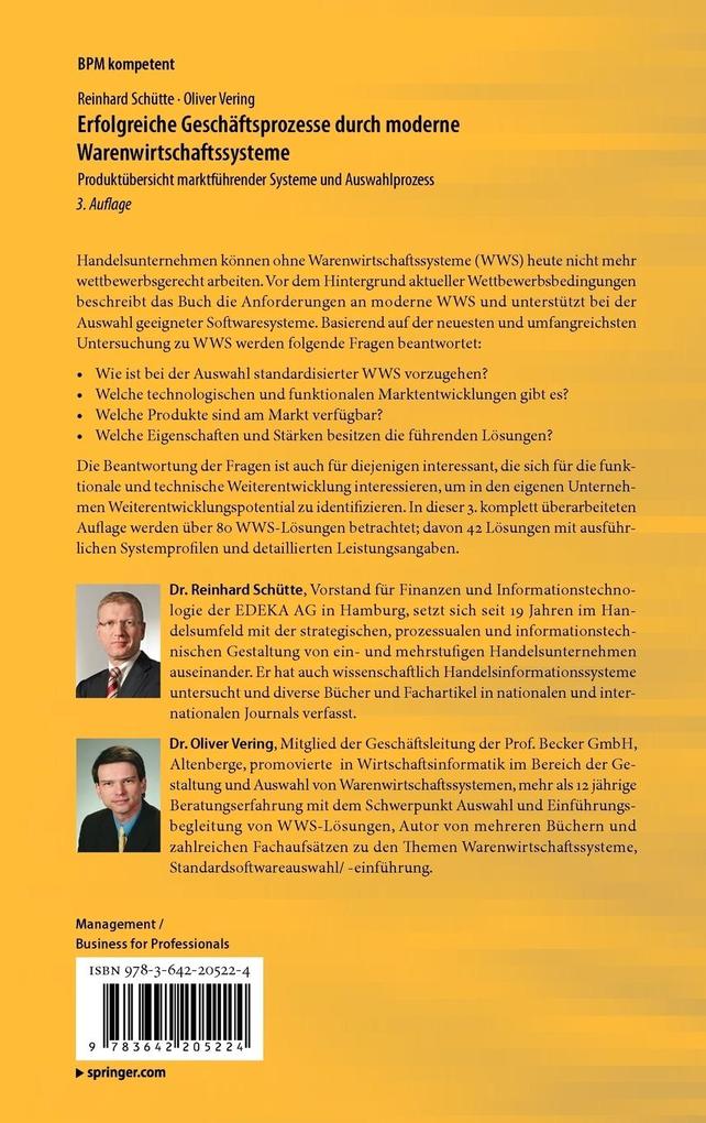 Weitere Ansicht: Erfolgreiche Geschäftsprozesse durch moderne Warenwirtschaftssysteme | Reinhard Schütte, Oliver Vering