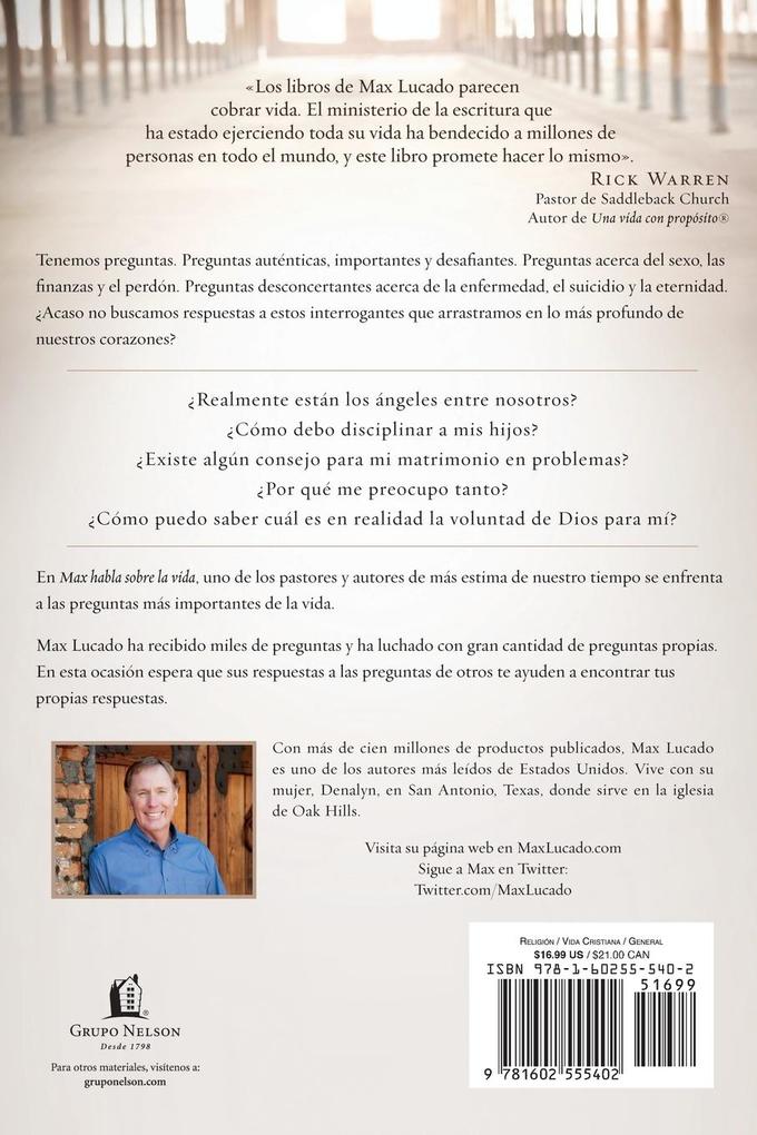 Weitere Ansicht: Max Habla Sobre La Vida | Max Lucado