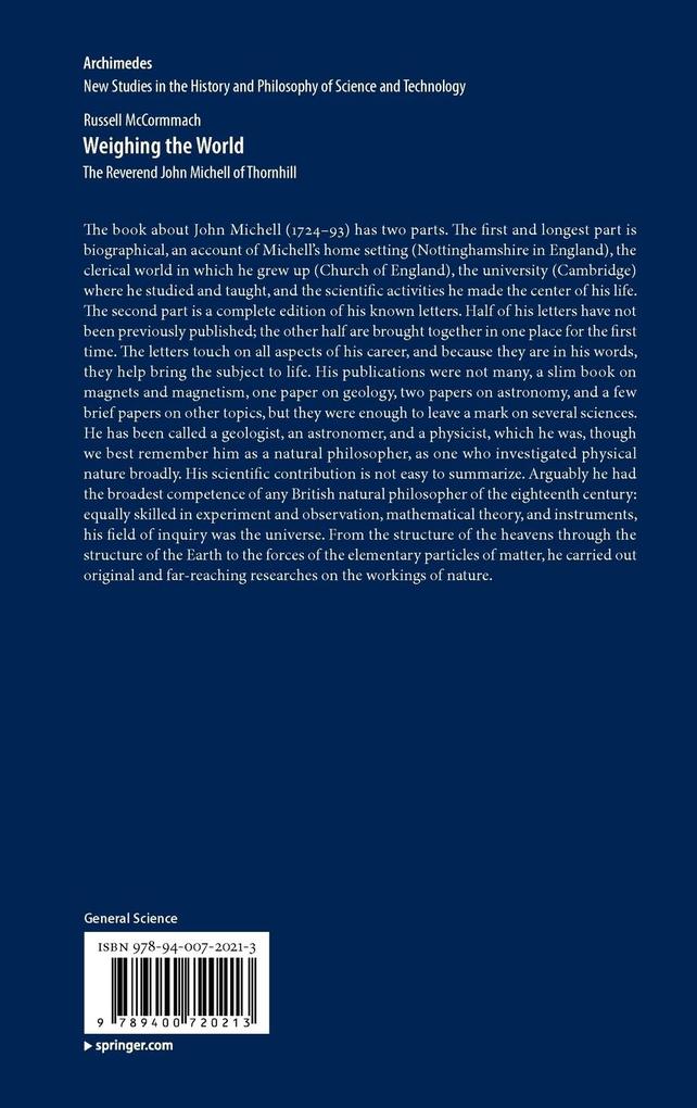 Weitere Ansicht: Weighing the World | Russell McCormmach