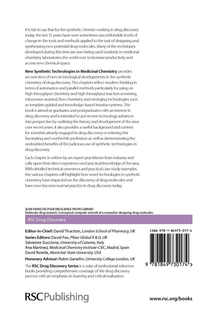 Weitere Ansicht: New Synthetic Technologies in Medicinal Chemistry