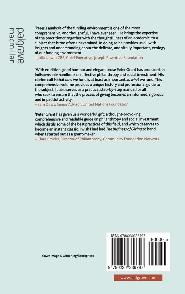 Weitere Ansicht: The Business of Giving | P. Grant