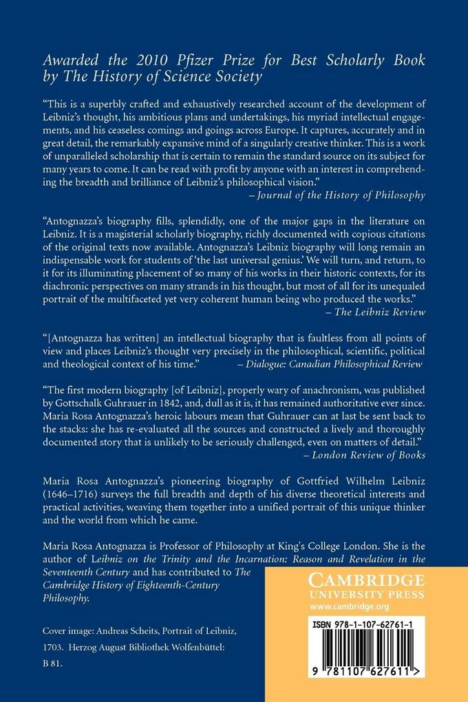 Weitere Ansicht: Leibniz | Maria Rosa Antognazza