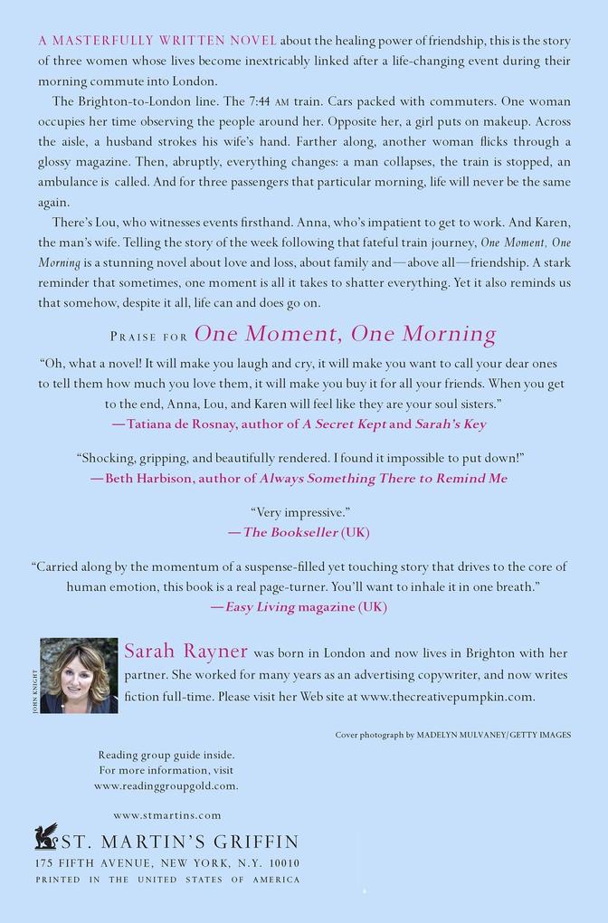 Weitere Ansicht: One Moment, One Morning | Sarah Rayner