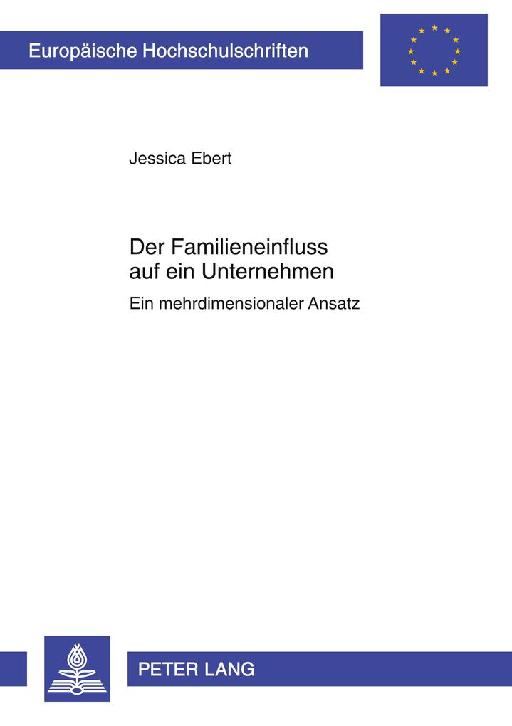 Produktbild: Der Familieneinfluss auf ein Unternehmen | Jessica Ebert