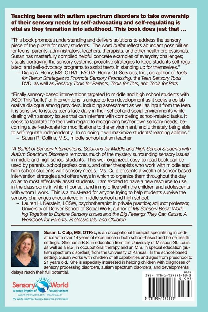 Weitere Ansicht: A Buffet of Sensory Interventions | Susan L Culp