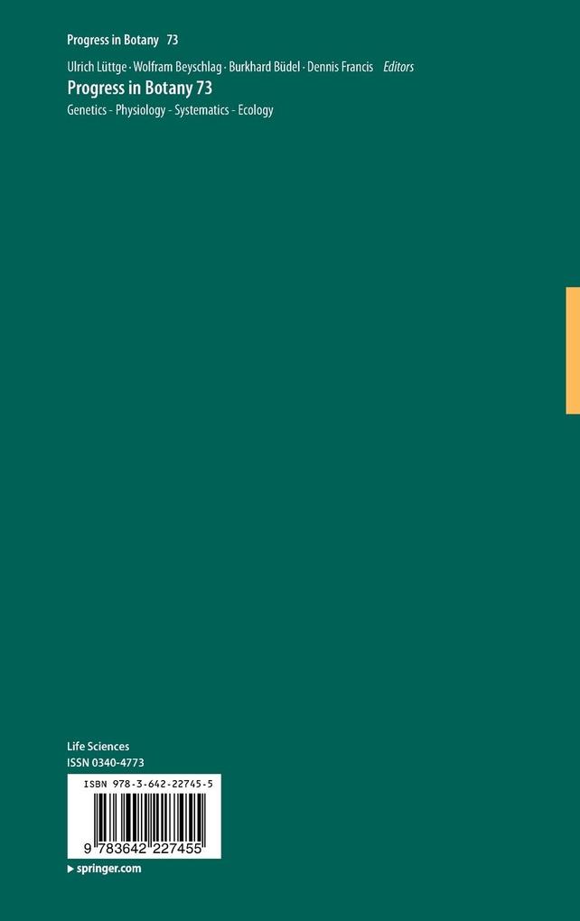 Weitere Ansicht: Progress in Botany Vol. 73