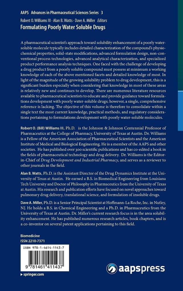 Weitere Ansicht: Formulating Poorly Water Soluble Drugs