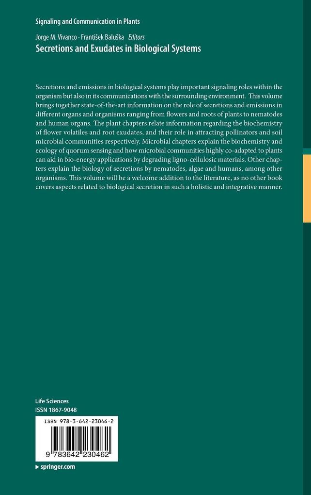 Weitere Ansicht: Secretions and Exudates in Biological Systems