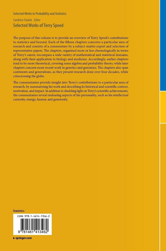 Weitere Ansicht: Selected Works of Terry Speed