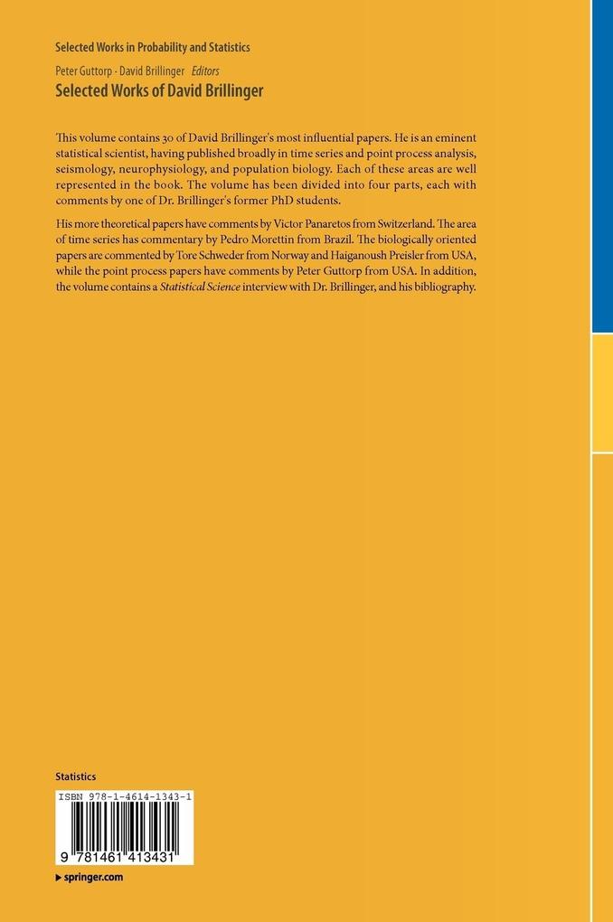 Weitere Ansicht: Selected Works of David Brillinger