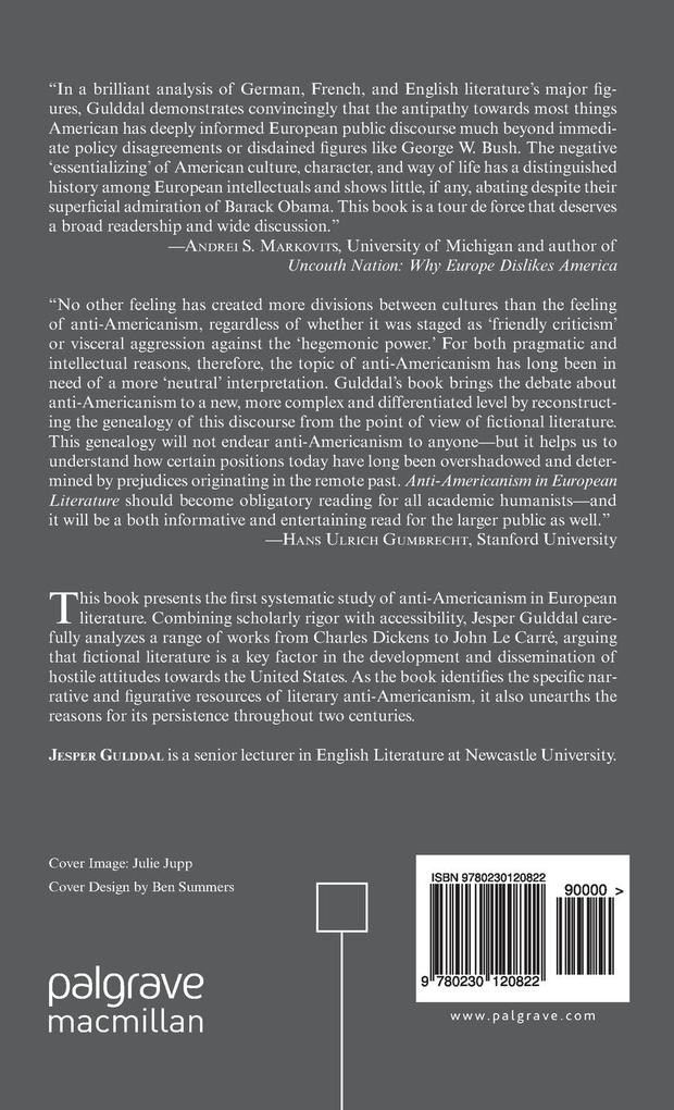 Weitere Ansicht: Anti-Americanism in European Literature | J. Gulddal, Jesper Gulddal