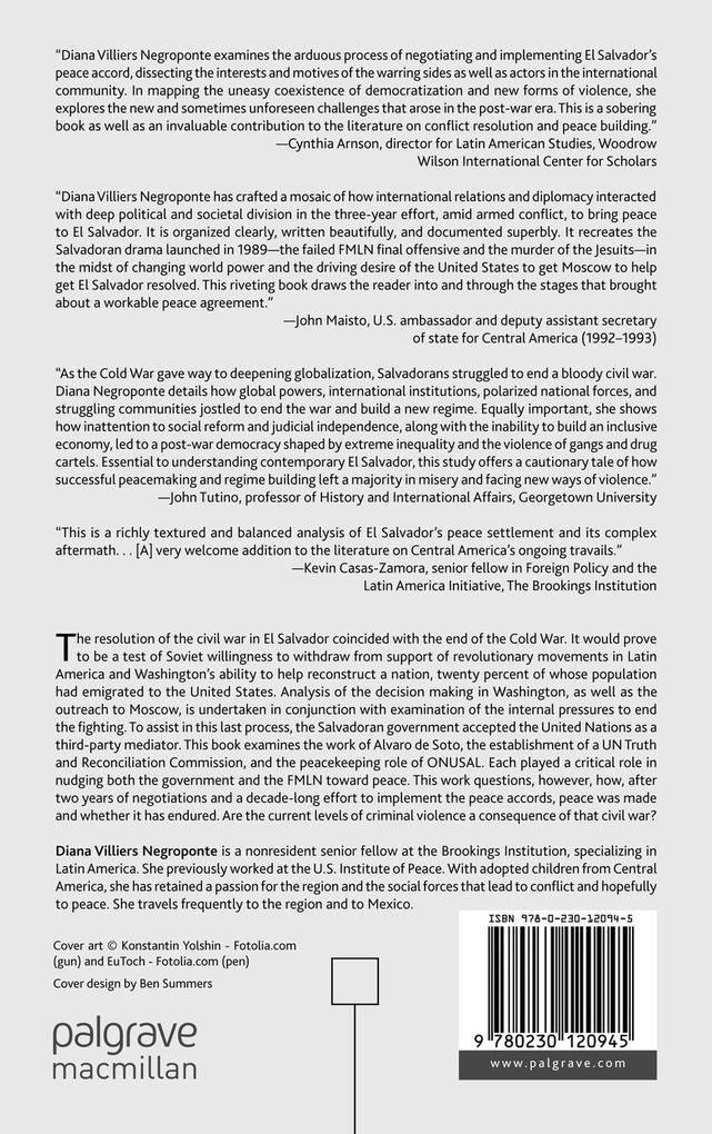 Weitere Ansicht: Seeking Peace in El Salvador | Diana Villiers Negroponte, D. Negroponte
