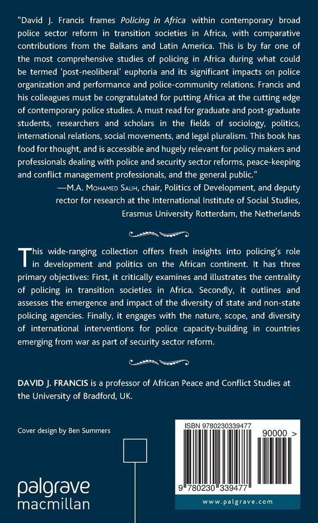 Weitere Ansicht: Policing in Africa | D. Francis, David J. Francis