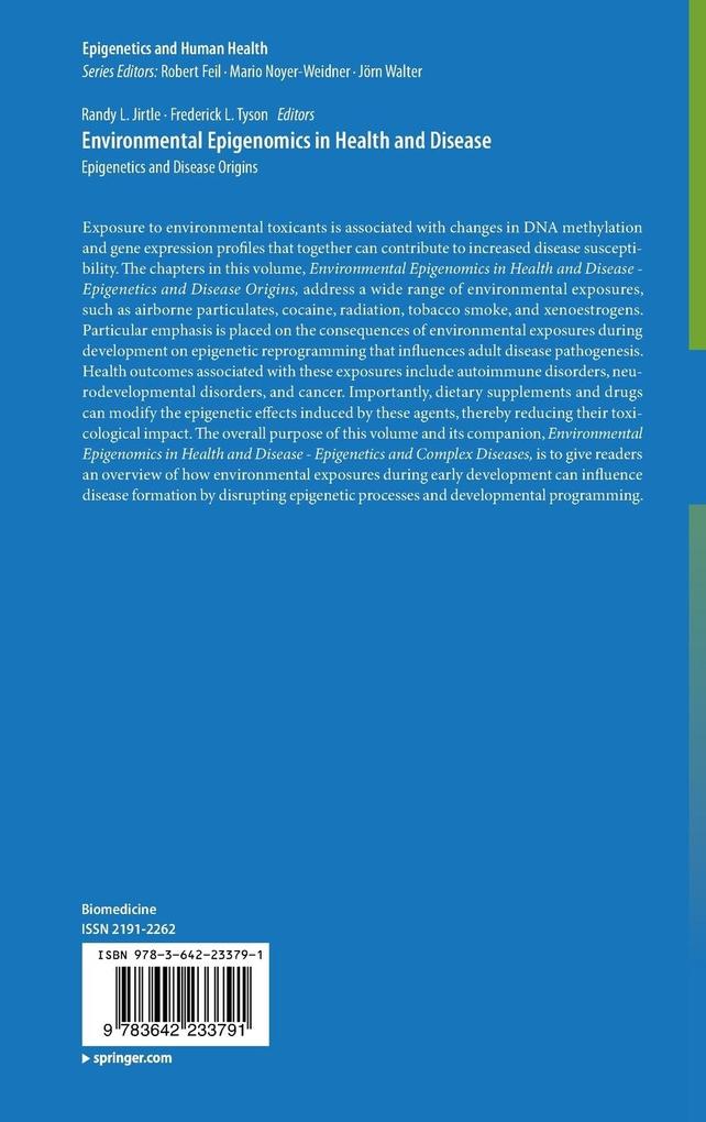 Weitere Ansicht: Environmental Epigenomics in Health and Disease
