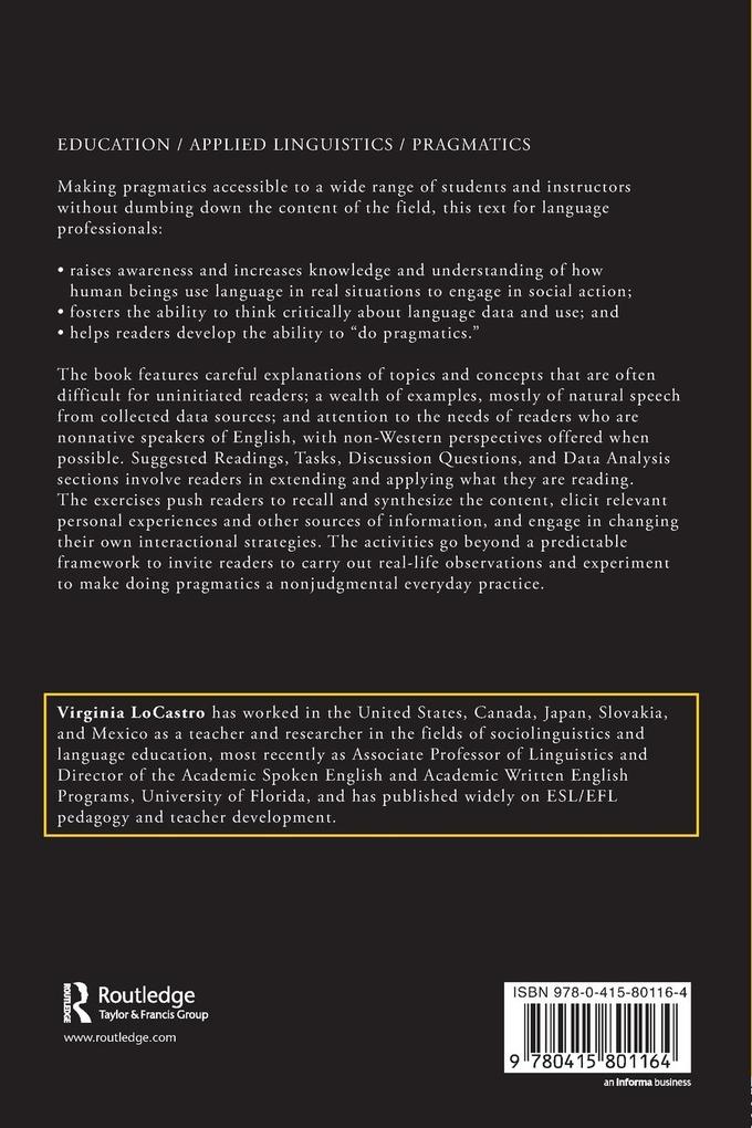 Weitere Ansicht: Pragmatics for Language Educators | Virginia Locastro
