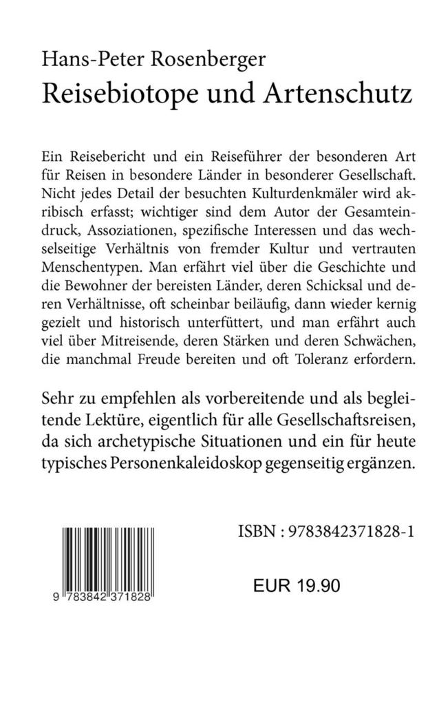 Weitere Ansicht: Reisebiotope und Artenschutz | Hans-Peter Rosenberger