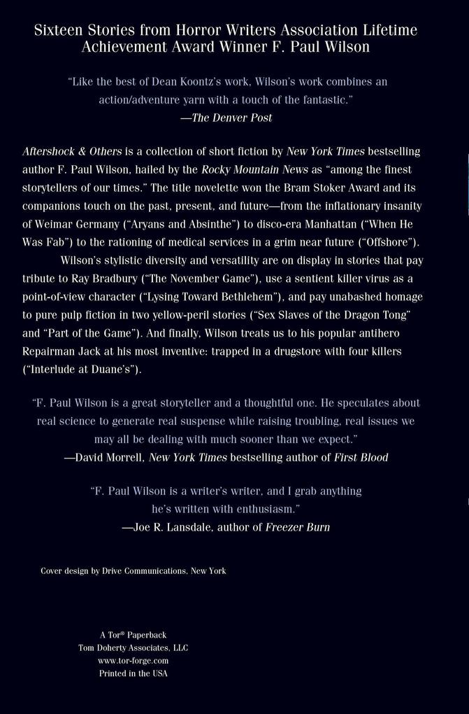 Weitere Ansicht: AFTERSHOCK & OTHERS | F. Paul Wilson