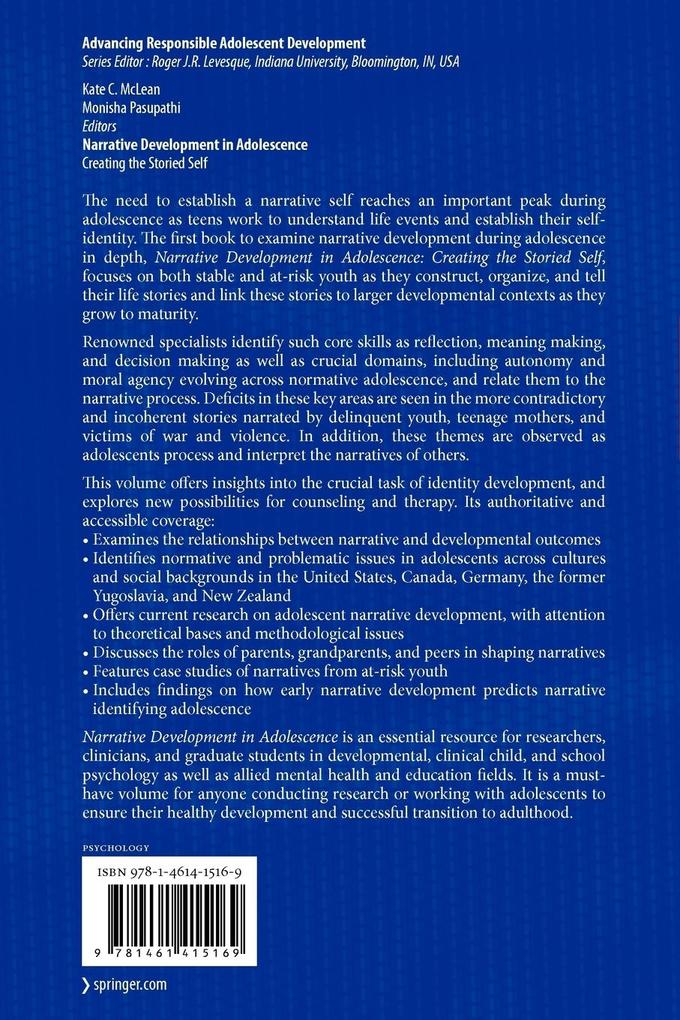 Weitere Ansicht: Narrative Development in Adolescence