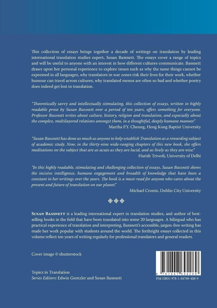 Weitere Ansicht: Reflections on Translation | Susan Bassnett
