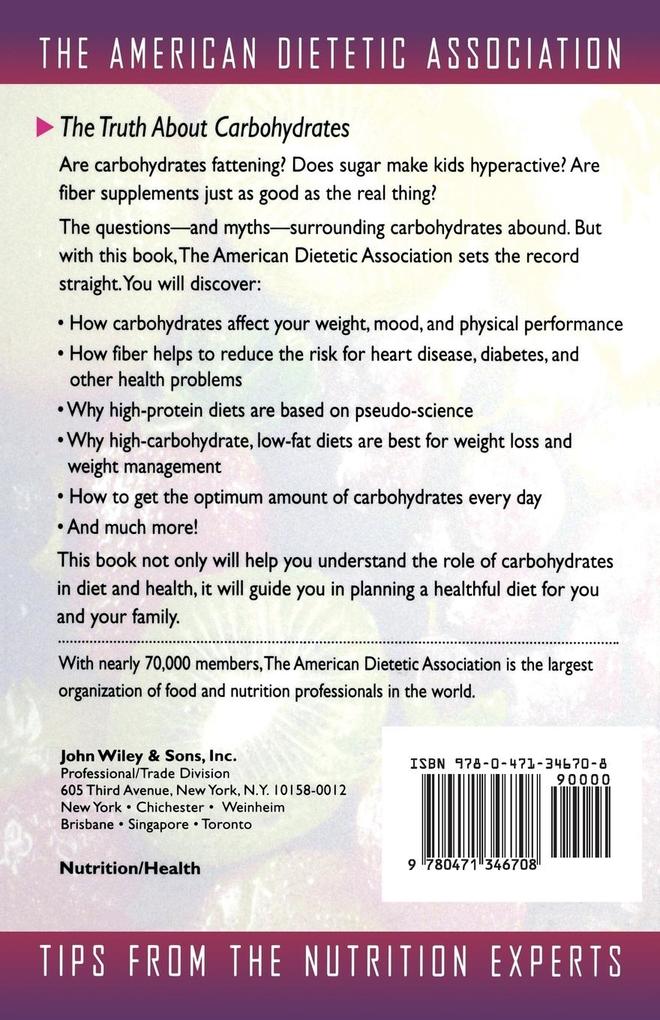 Weitere Ansicht: Carbohydrates | American Dietetic Association (Ada)