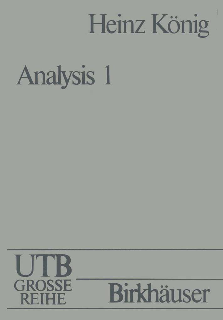 Produktbild: Analysis I | König