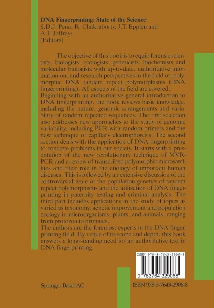 Weitere Ansicht: DNA Fingerprinting: State of the Science