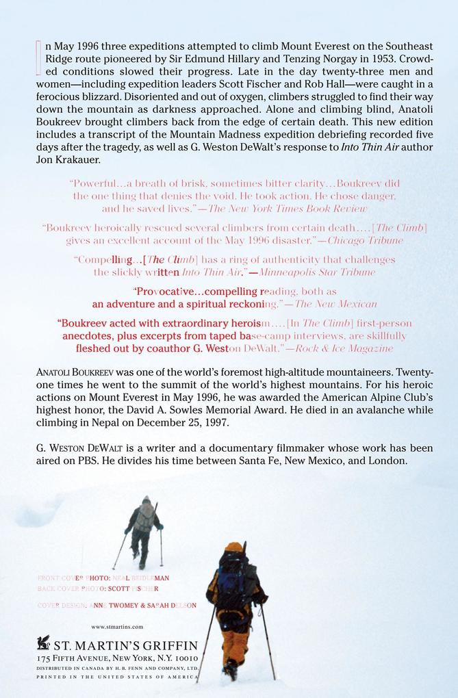 Weitere Ansicht: Climb | Anatoli Boukreev