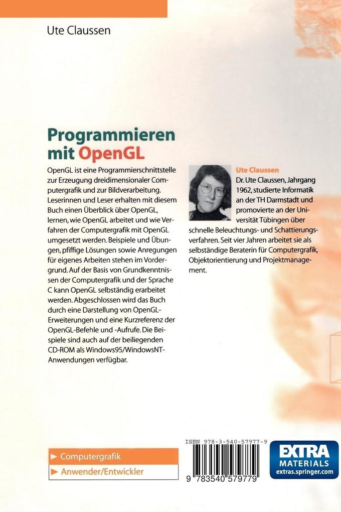 Weitere Ansicht: Programmieren mit OpenGL | Ute Claussen, Josef Pöpsel
