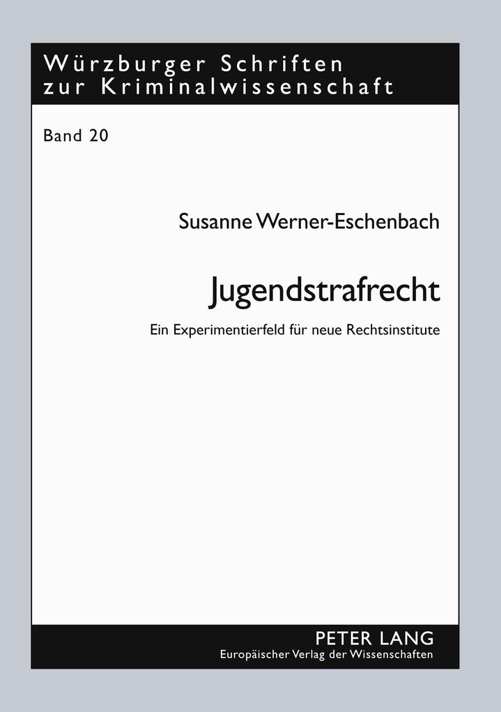 Produktbild: Jugendstrafrecht | Susanne Werner-Eschenbach