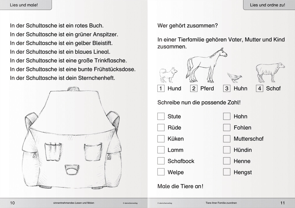 Weitere Ansicht: Ich kann lesen 2. Schüler-Arbeitsheft für die 1. und 2. Klasse | Katrin Langhans, sternchenverlag GmbH