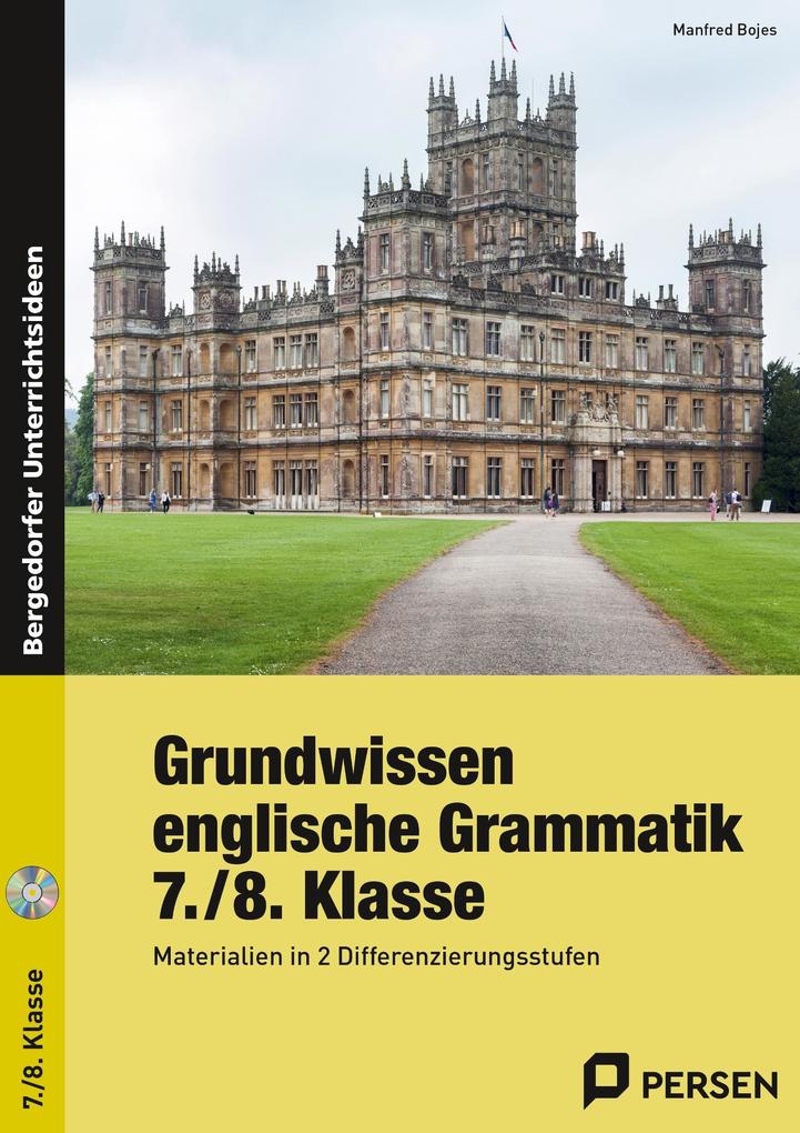 Produktbild: Grundwissen englische Grammatik 7./8.Klasse | Manfred Bojes