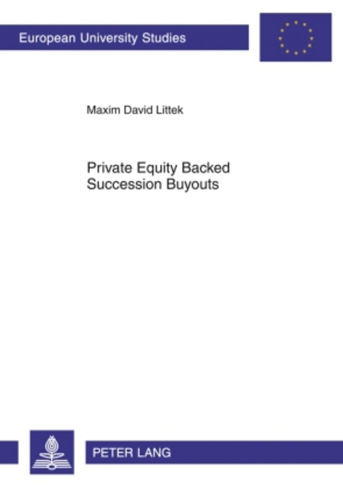 Produktbild: Private Equity Backed Succession Buyouts | Maxim David Littek