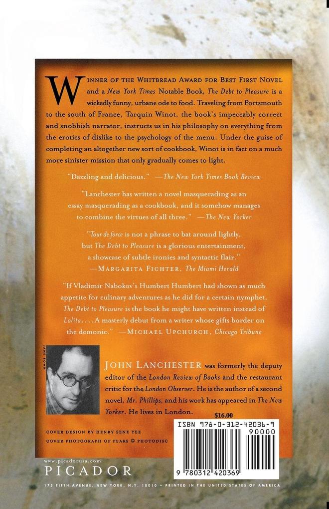Weitere Ansicht: Debt to Pleasure | John Lanchester