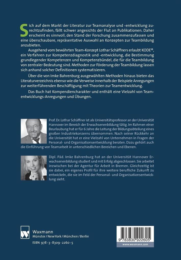 Weitere Ansicht: Kompetenzorientierte Teamentwicklung | Imke Bahrenburg, Lothar Schäffner