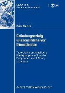 Produktbild: Gründungserfolg wissensintensiver Dienstleister | Heiko Hansen